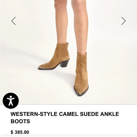 The Kooples Suede Western Boot - Picture 2 of 12